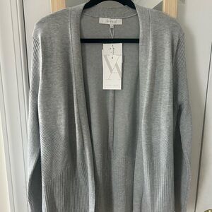 NWT Verve Ami Light Gray Women's Cardigan
